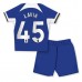 Günstige Chelsea Romeo Lavia #45 Babykleidung Heim Fussballtrikot Kinder 2023-24 Kurzarm (+ kurze hosen)